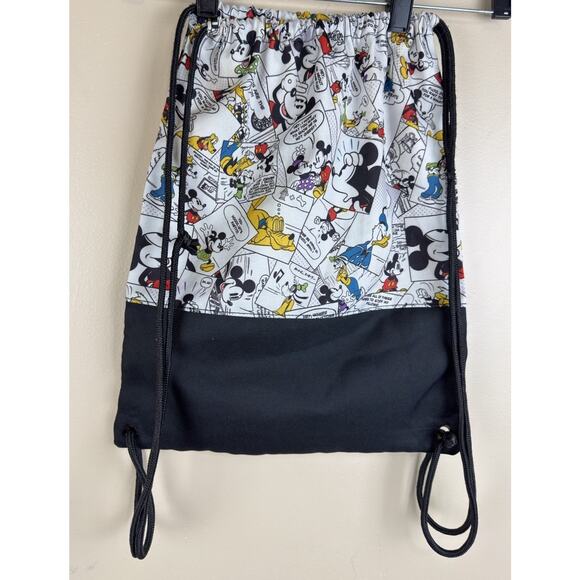 Walt Disney World Parks Comic Strip Mickey Mouse Drawstring Cinch Bag Backpack - Picture 5 of 15